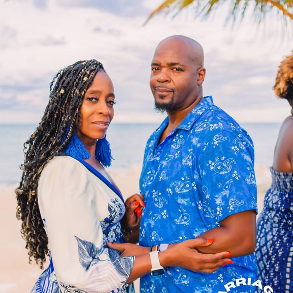 Couple at luxury resort